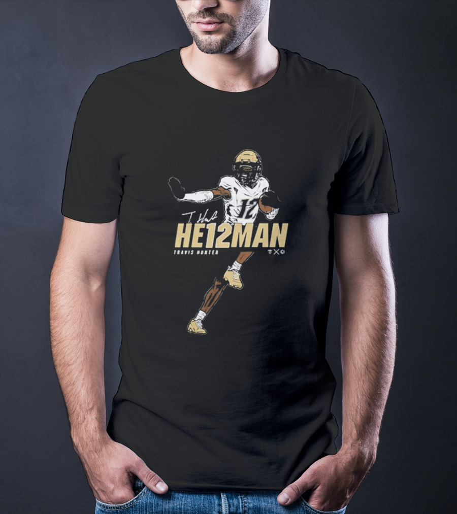 Travis Hunter He12man Football T-Shirt
