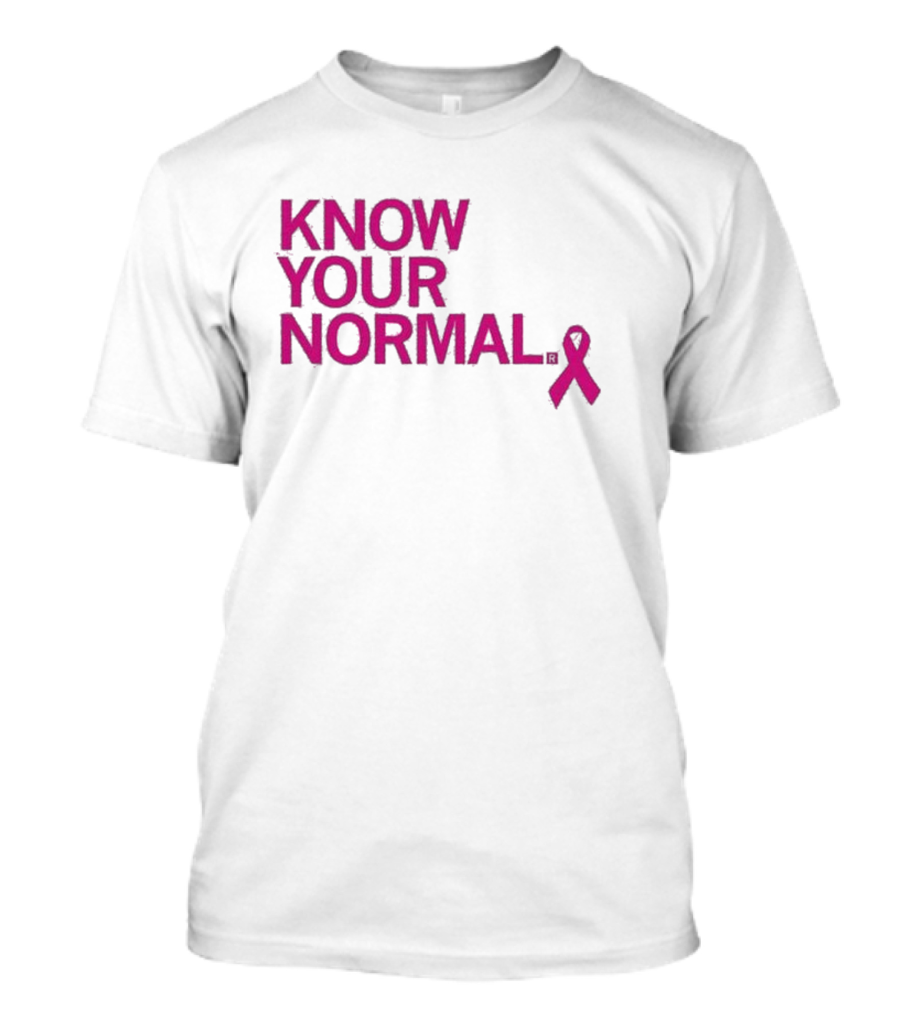 Know Your Normal Breast Cancer Awareness Pink T-Shirt
