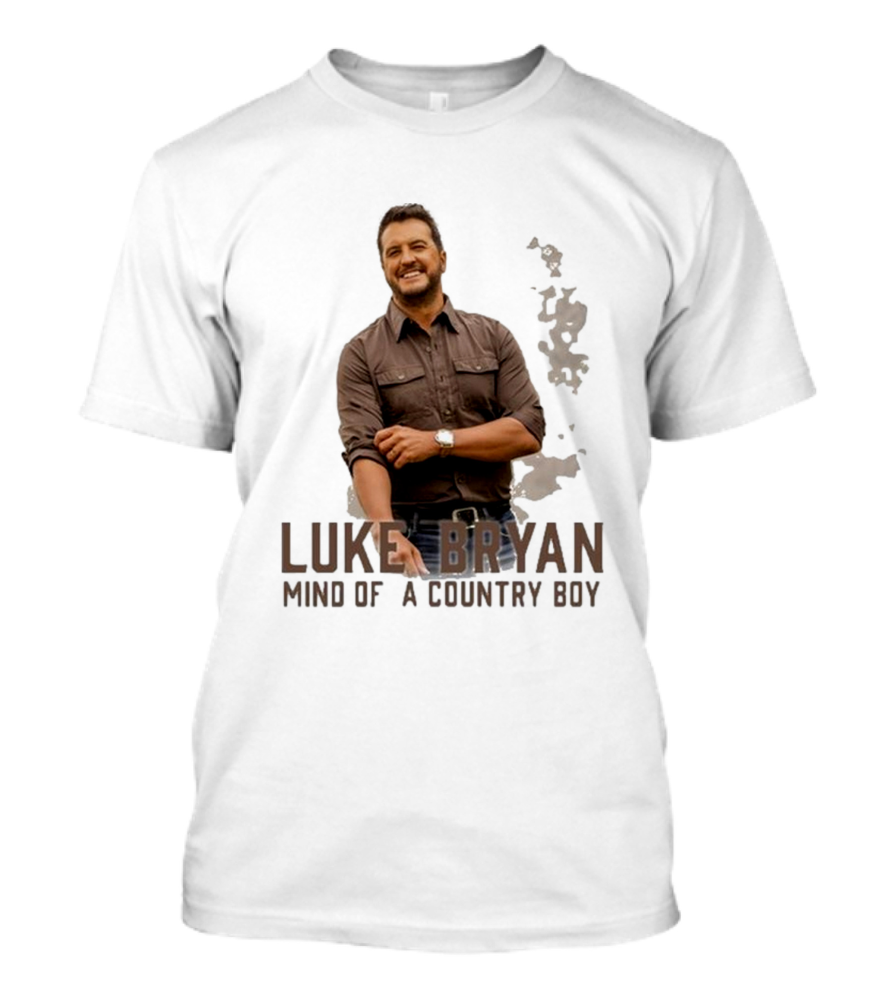 Luke Bryan Mind Of A Country Boy Music Icon Rustic Vibe T-Shirt