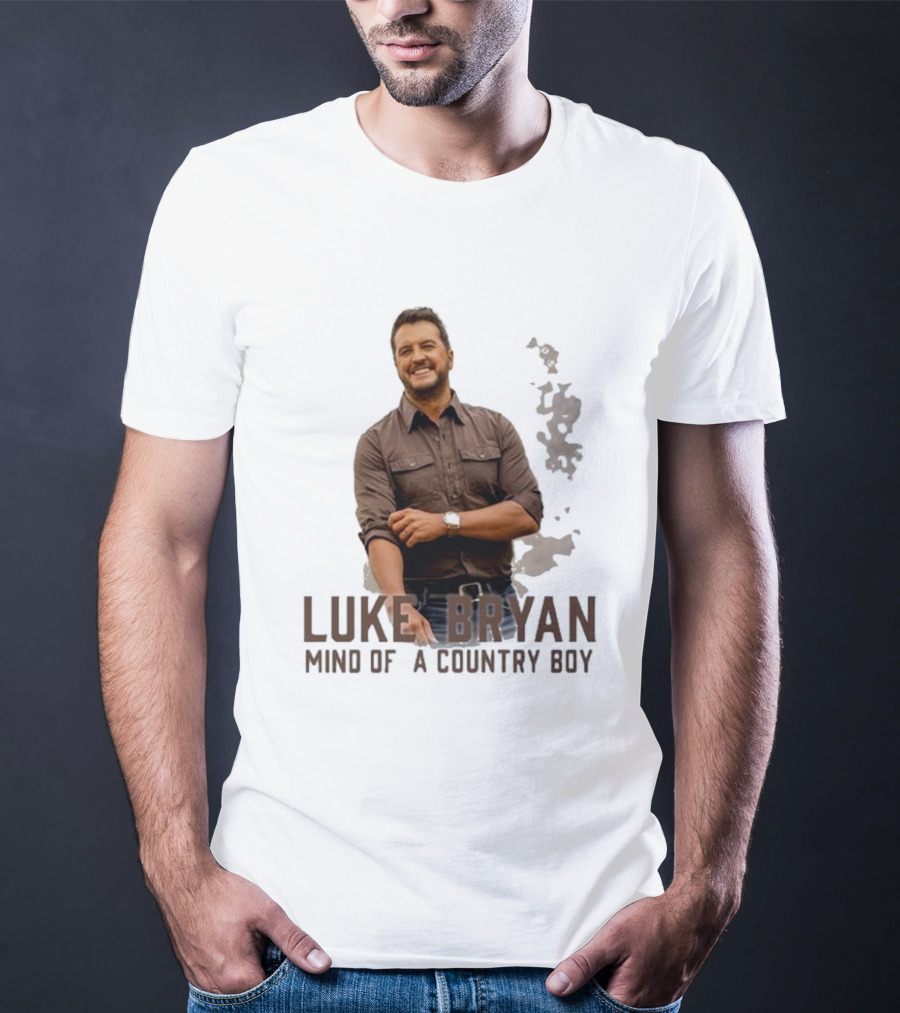 Luke Bryan Mind Of A Country Boy Music Icon Rustic Vibe T-Shirt