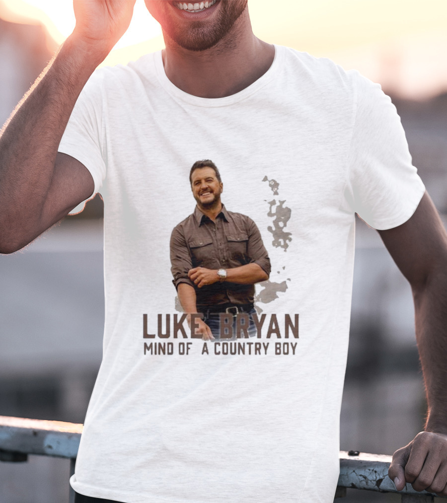 Luke Bryan Mind Of A Country Boy Music Icon Rustic Vibe T-Shirt