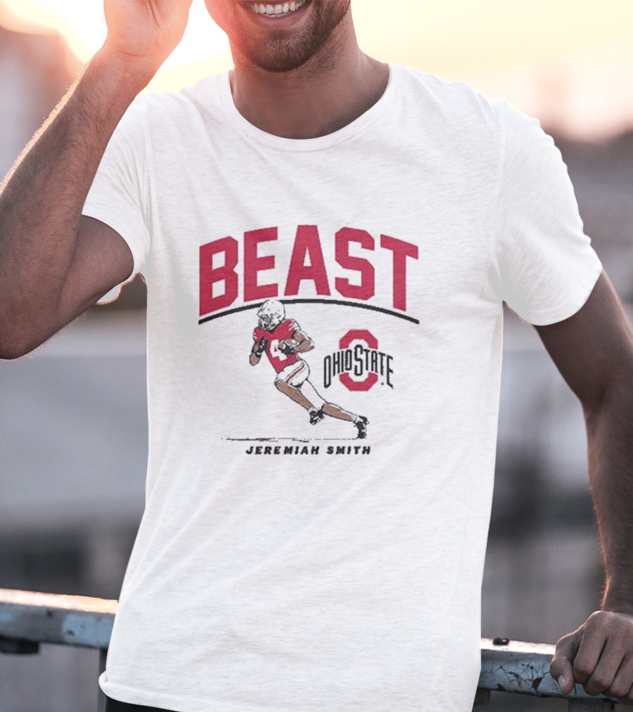 Ohio State Football Beast Jeremiah Smith T-Shirt