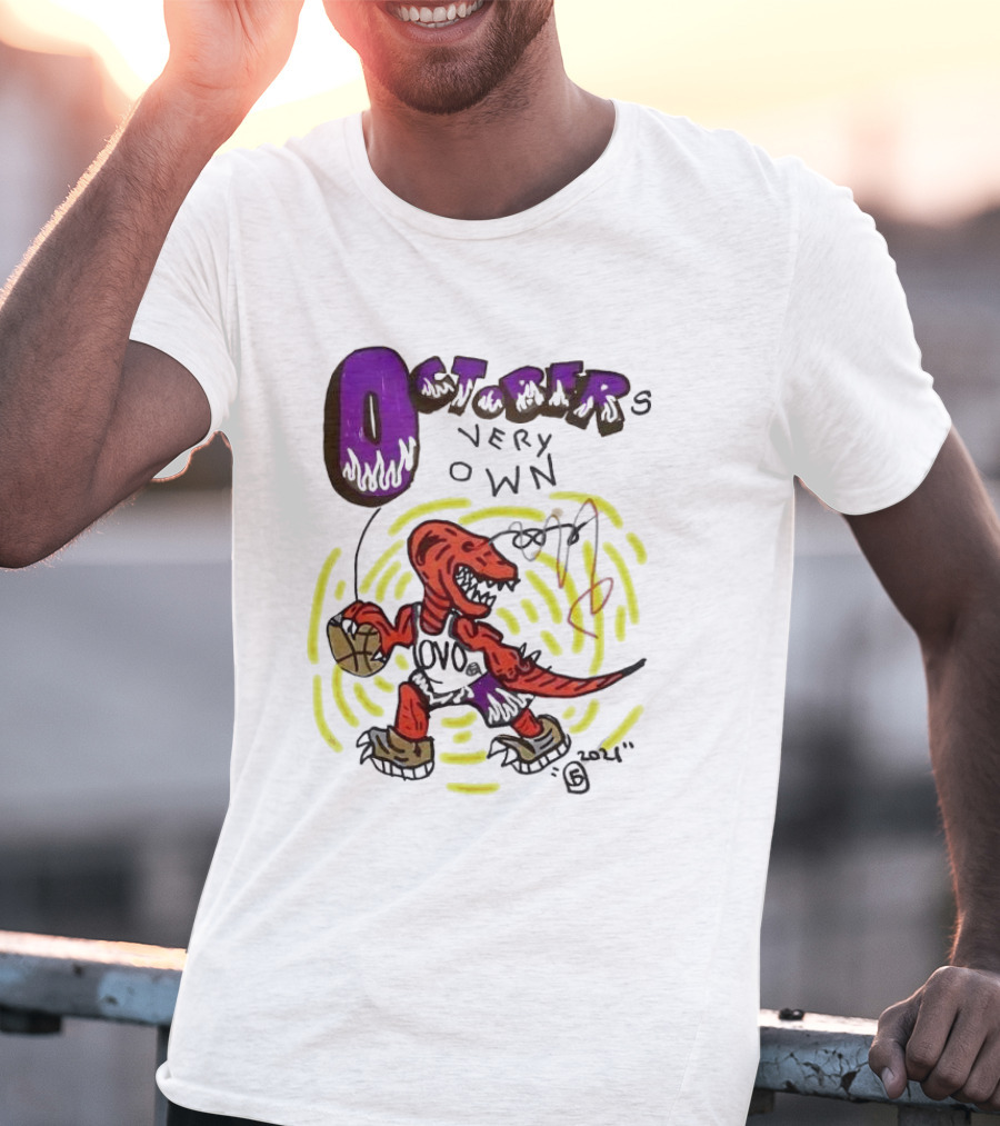 OCTOBER VERY OWN OVO Basketball Dinosaur T-Shirt