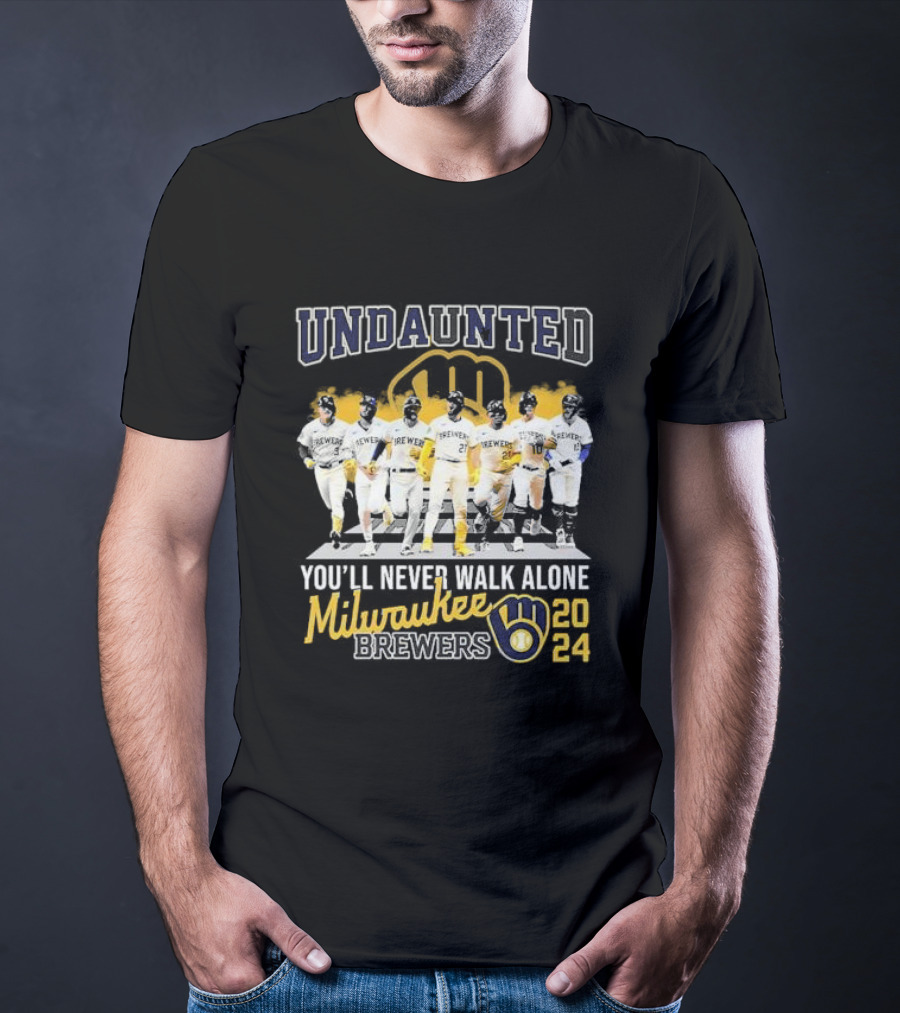 Undaunted You'll Never Walk Alone Milwaukee Brewers T-Shirt