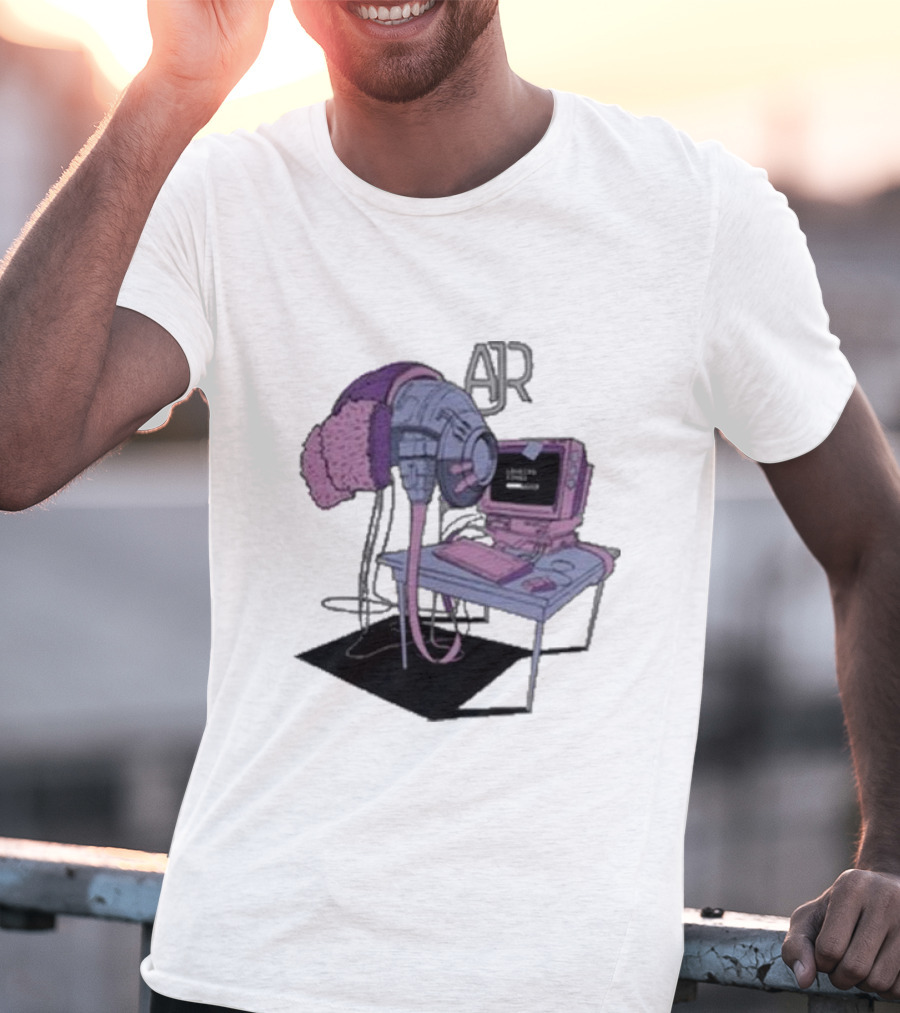 AJR Loading Songs Concert Retro Computer Setup T-Shirt