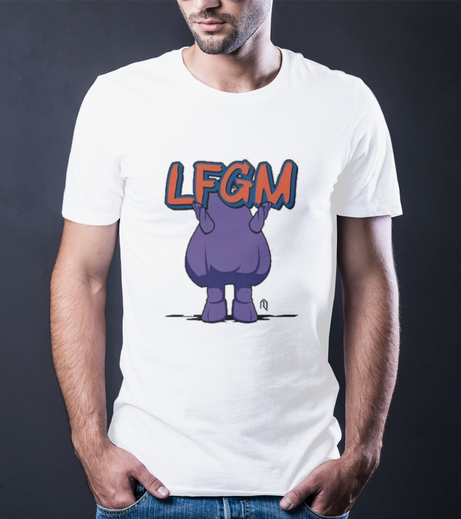 Athlete Logos LFGM Grimace Character T-Shirt