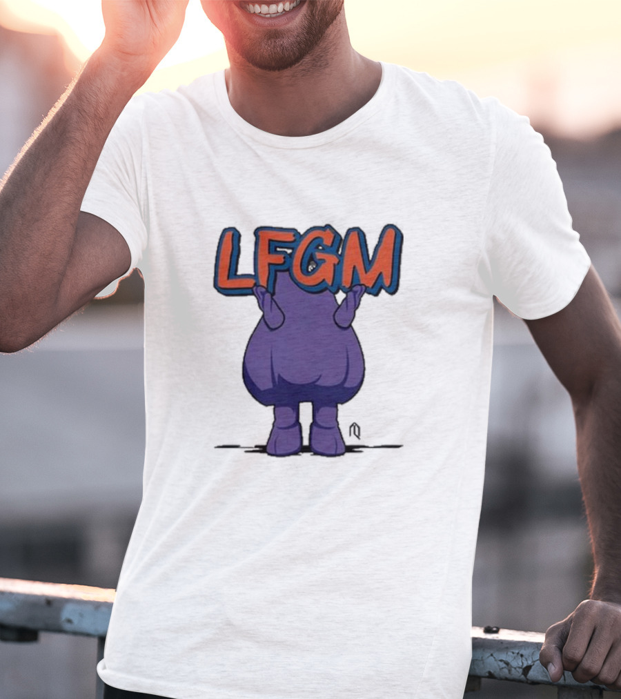 Athlete Logos LFGM Grimace Character T-Shirt