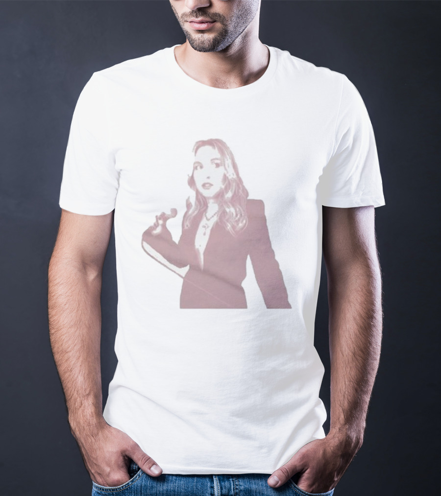 Taylor Tomlinson Pink Toned Image With Microphone T-Shirt