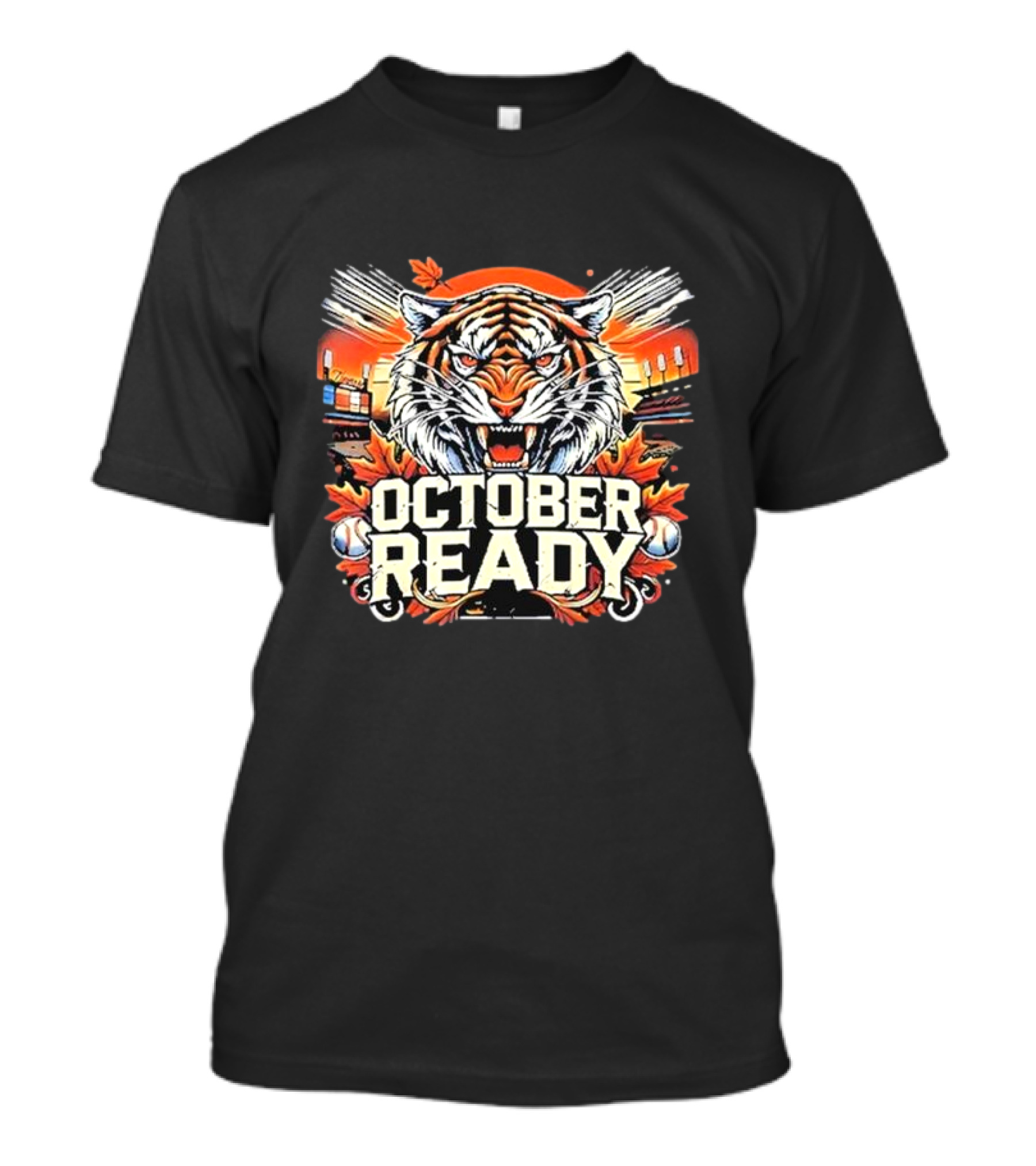 Detroit Tigers October Ready Baseball Season Matchup T-Shirt