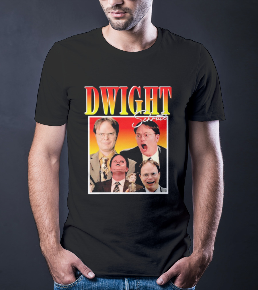 DWIGHT Schrute Michael Scott Iconic Moments Collage T-Shirt