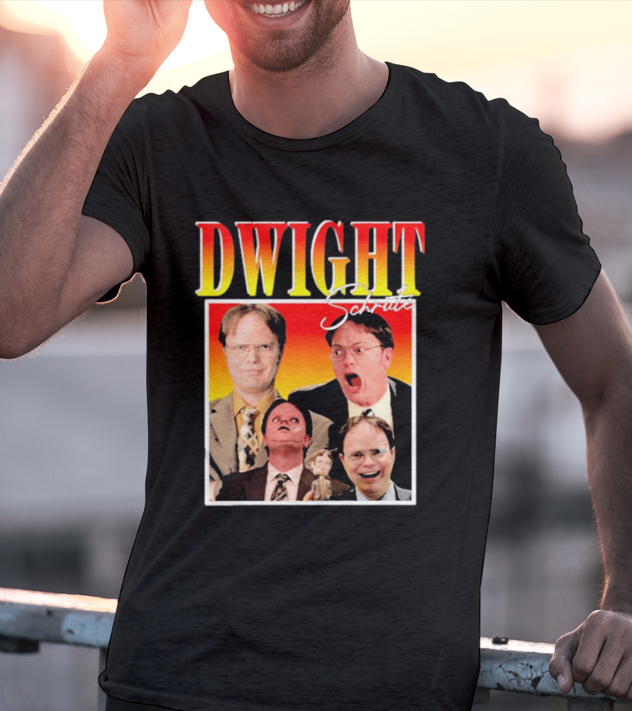 DWIGHT Schrute Michael Scott Iconic Moments Collage T-Shirt