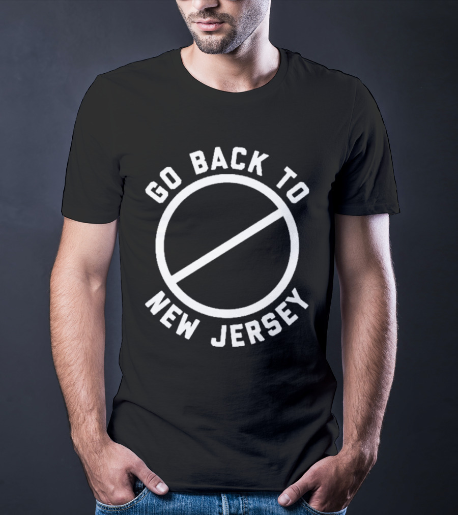 Go Back To New Jersey Circle Slash T-Shirt