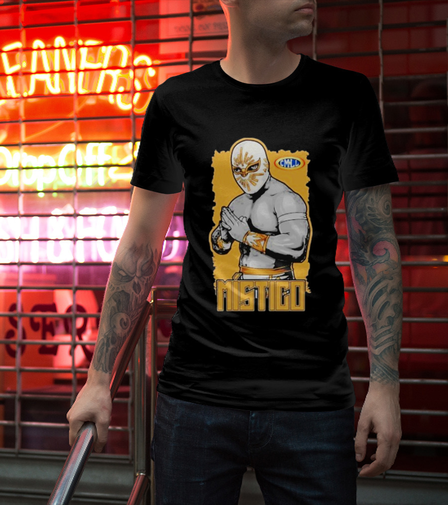 Místico CMLL Rey Plata Y Oro Luchador Masked Wrestler T-Shirt