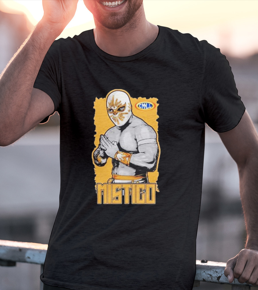 Místico CMLL Rey Plata Y Oro Luchador Masked Wrestler T-Shirt
