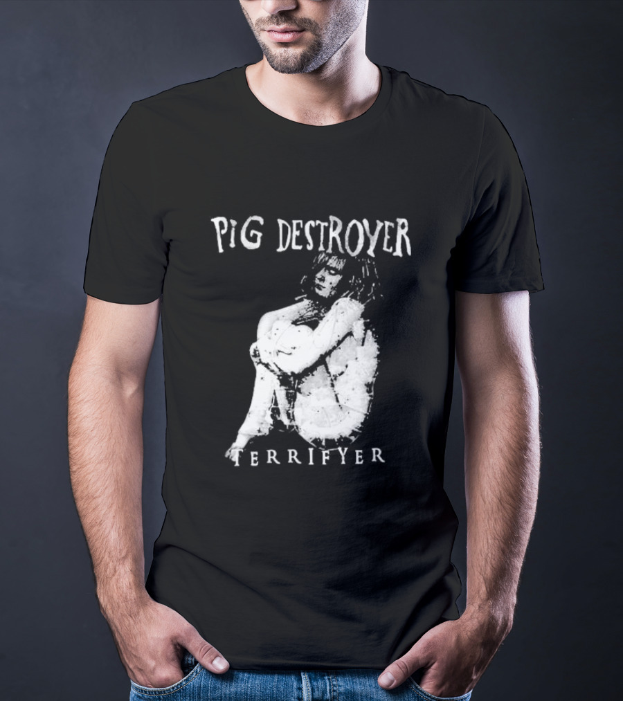 Pig Destroyer Terrifyer Ladies Cropped Dark Aesthetic T-Shirt