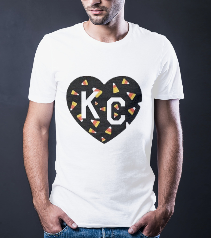 KC Heart Candy Corn T-Shirt