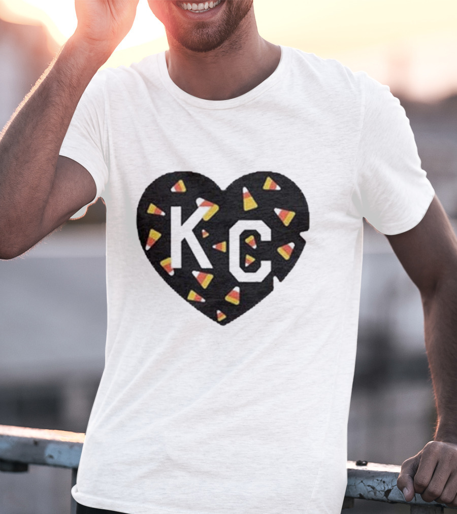 KC Heart Candy Corn T-Shirt