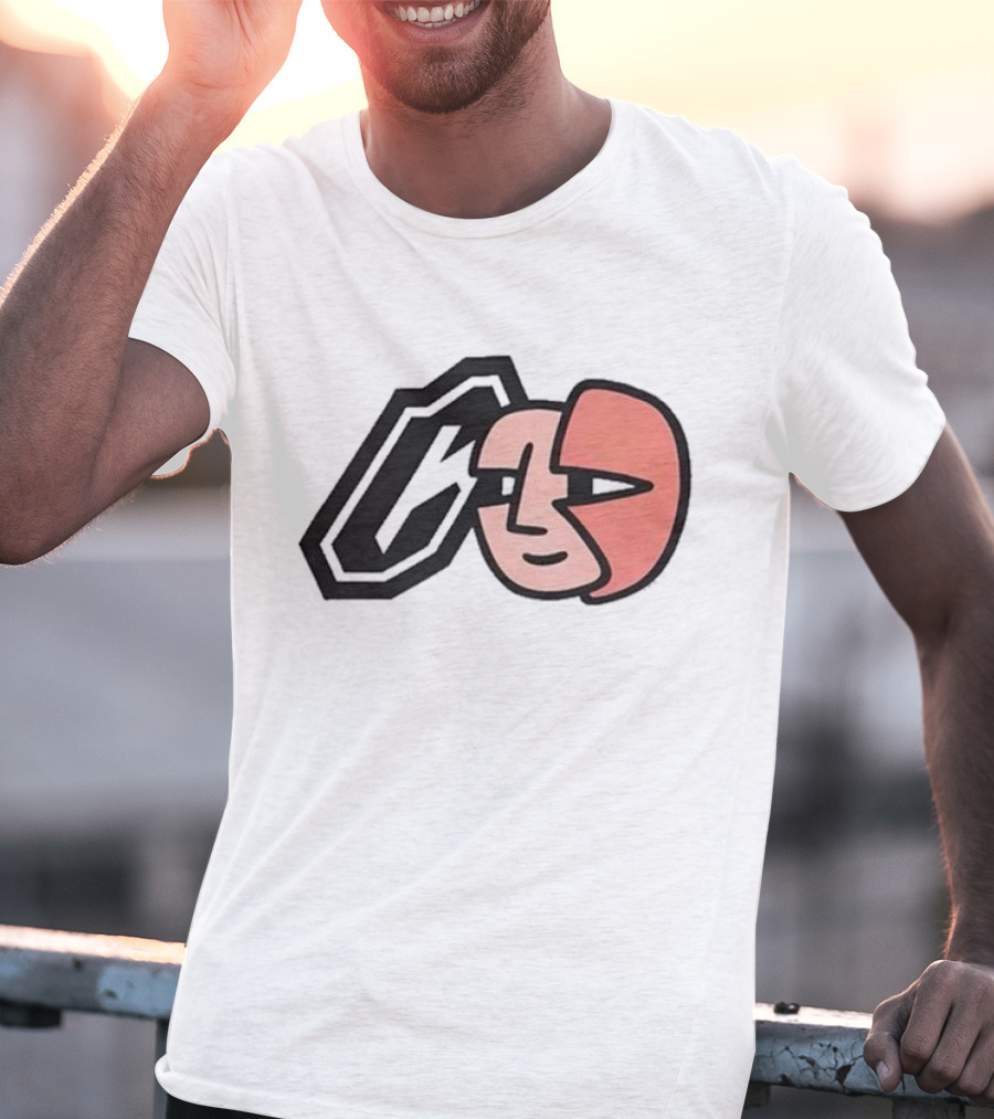 Collective Bikes X Lorem Iconic Face And Abstract Shape T-Shirt