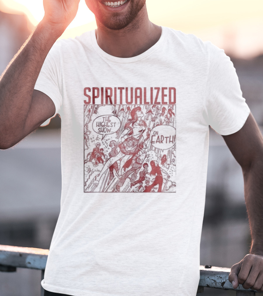 Spiritualized The Highest Show On Earth Retro Comic T-Shirt