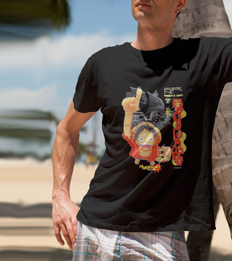 Monkey D. Luffy Adventures Defeating Famous Opponents Bounty Over 400000000 Hypland One Piece Ship T-Shirt