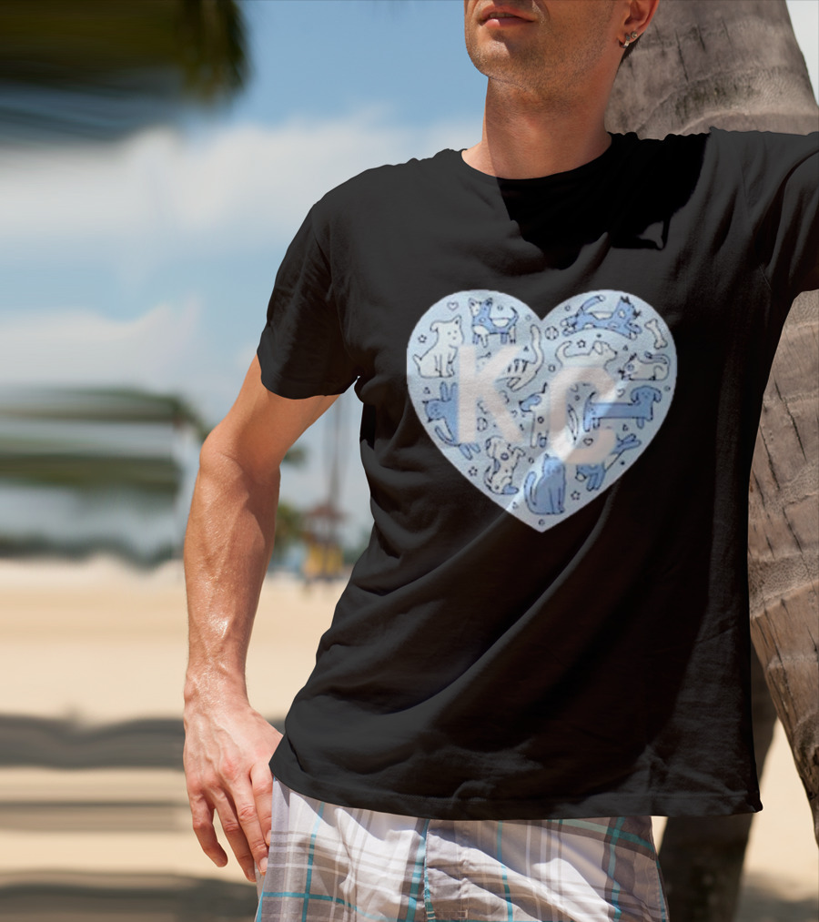 KC Pet Project Heart Cats Dogs Animal T-Shirt