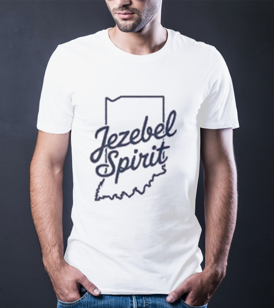 Corinne Straight Jezebel Spirit Indiana Outline T-Shirt