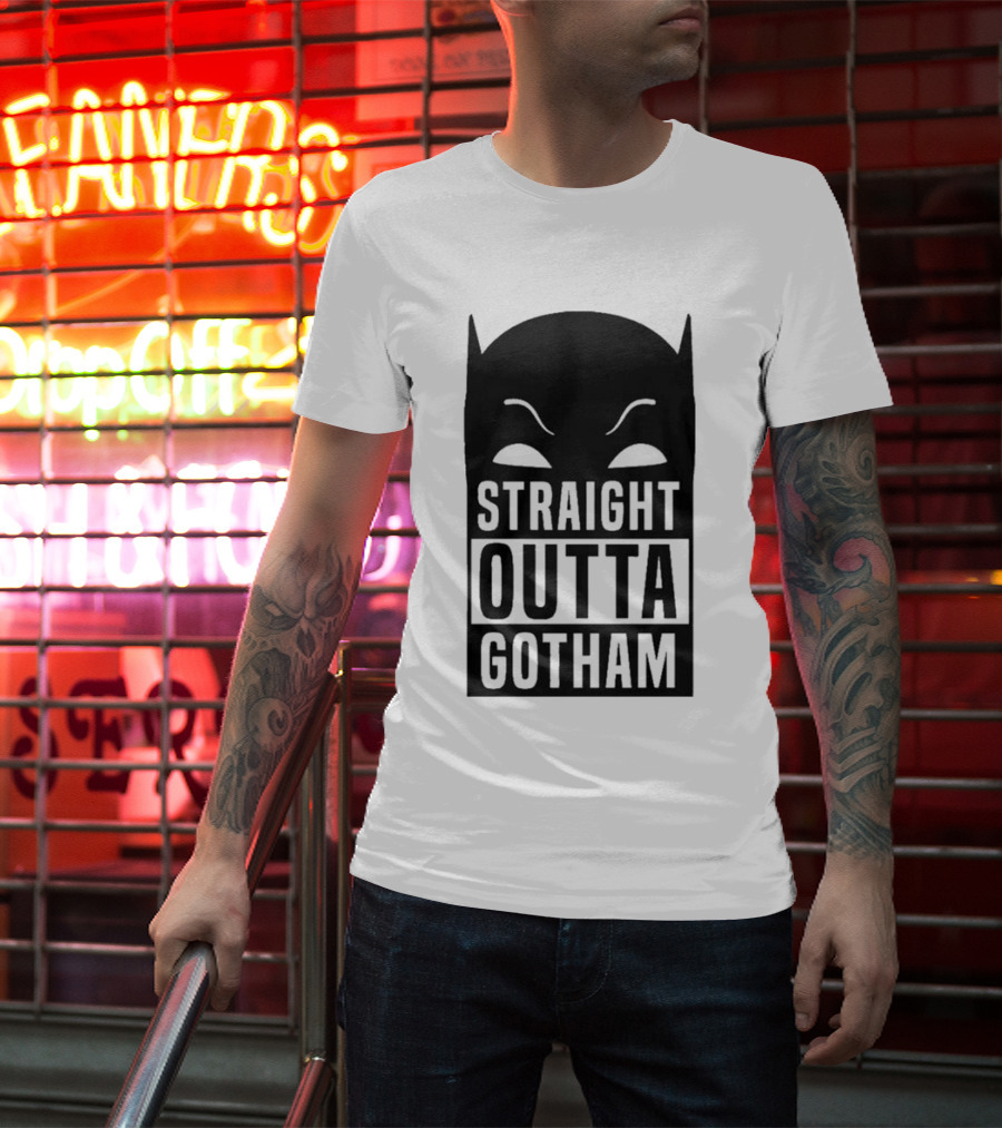 Straight Outta Gotham Batman Silhouette Iconic T-Shirt