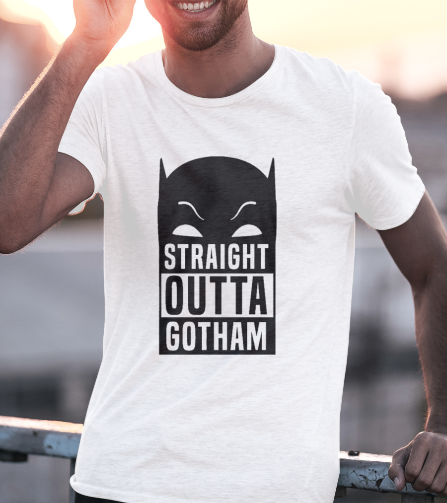 Straight Outta Gotham Batman Silhouette Iconic T-Shirt