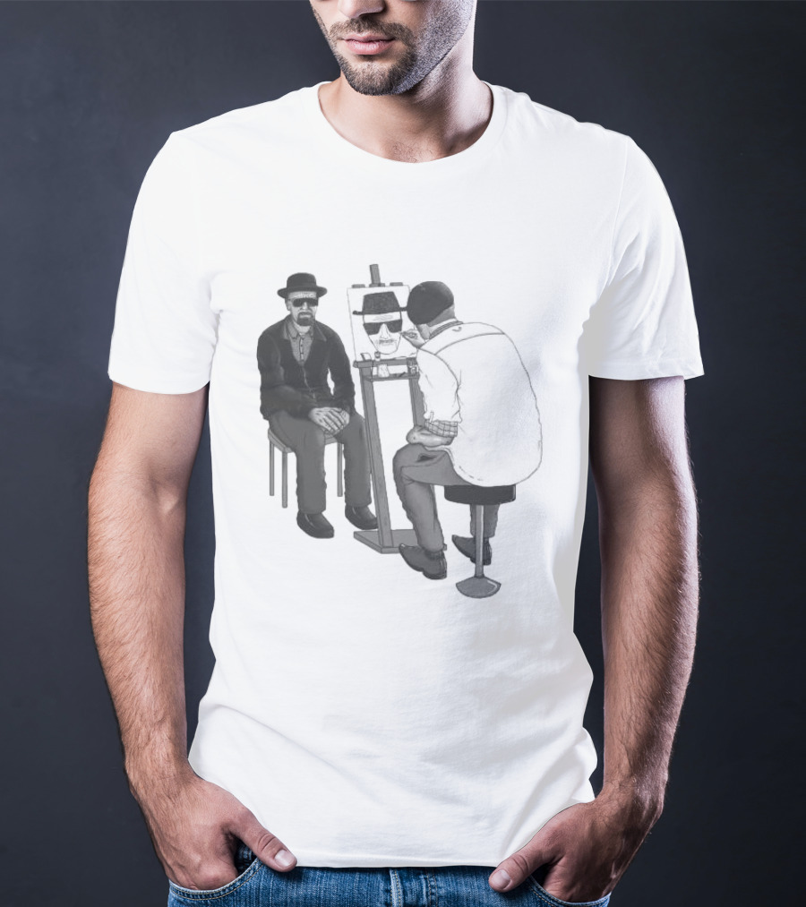The One Who Draws Breaking Bad Walter White Sketching Himself T-Shirt