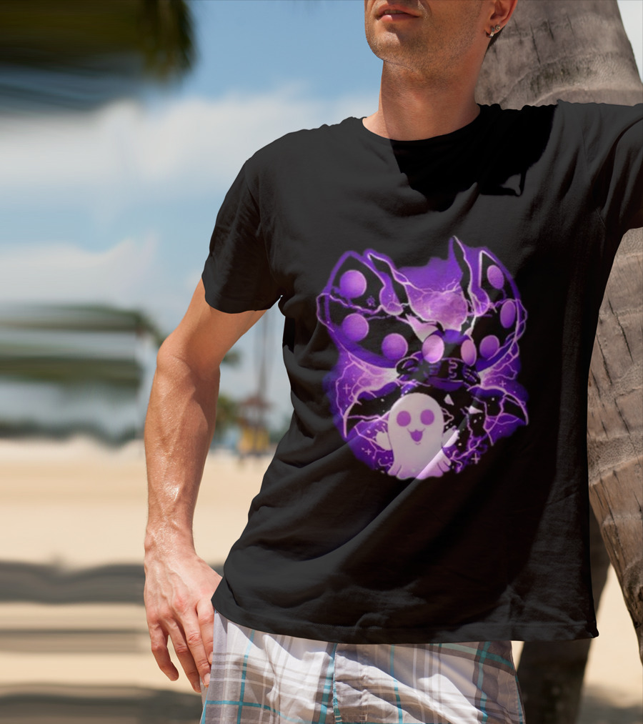Digi Intelligence Vanilla Moth And Ghost Lightning Purple Aesthetic T-Shirt
