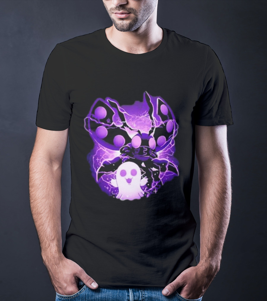 Digi Intelligence Vanilla Moth And Ghost Lightning Purple Aesthetic T-Shirt