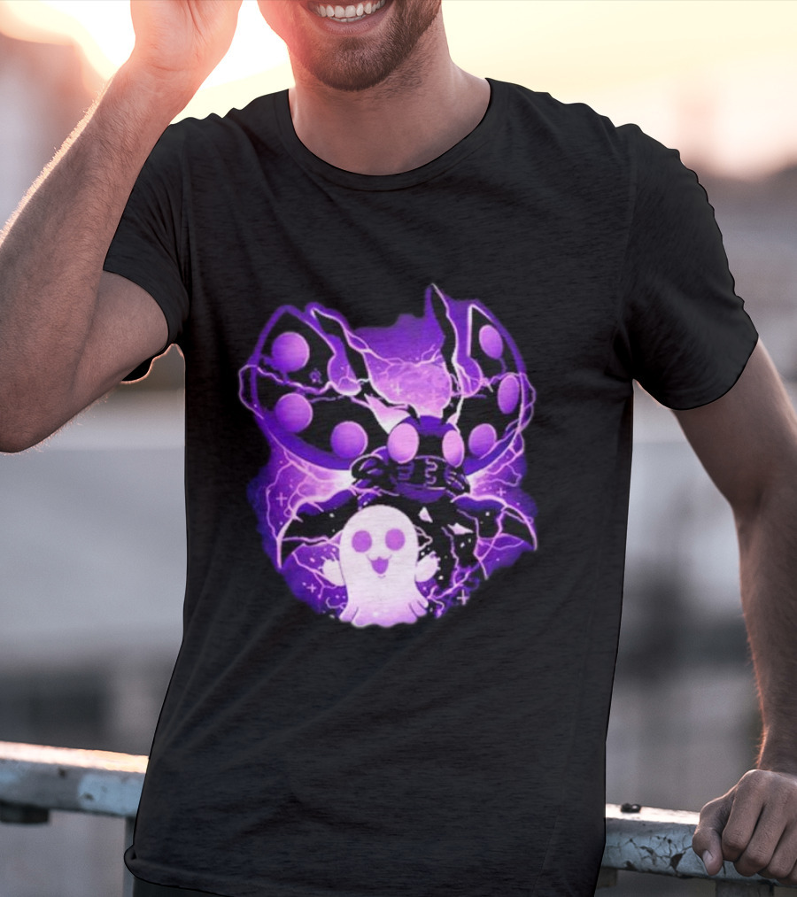 Digi Intelligence Vanilla Moth And Ghost Lightning Purple Aesthetic T-Shirt