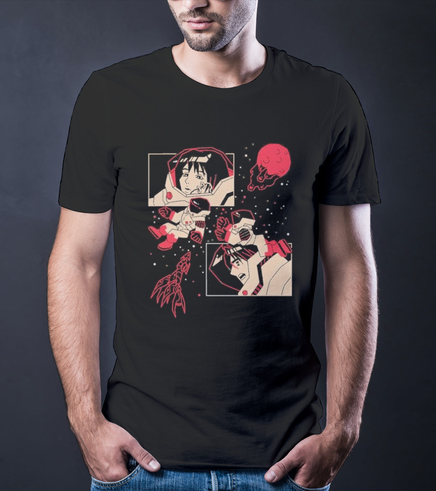 I Will Find You Wherever You Are Japu Space Comic Astronaut Red Planet T-Shirt