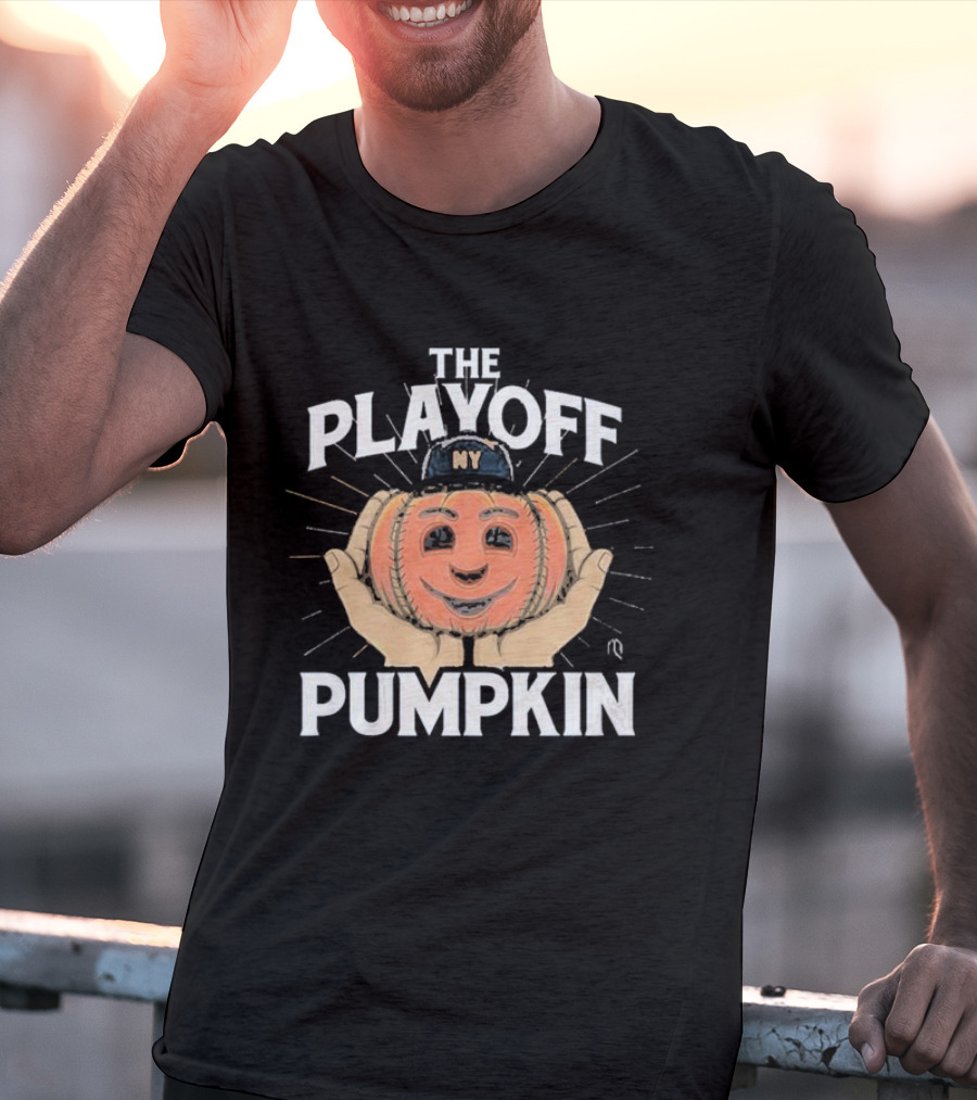 Pete Alonso New York Mets The Playoff Pumpkin NY Cap Baseball T-Shirt