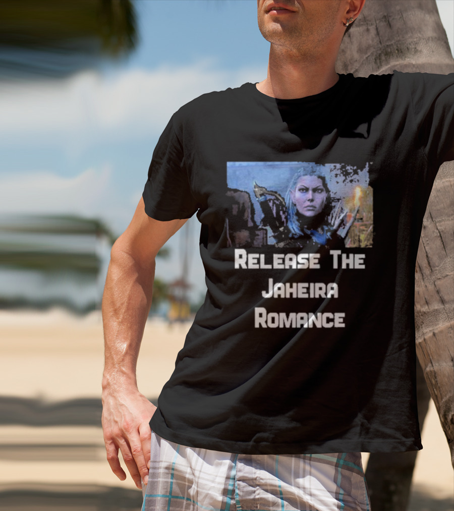 Release The Jaheira Romance Image Featuring Armor-Clad Character T-Shirt