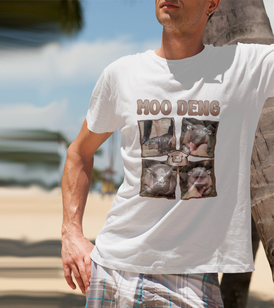 Moo Deng Baby Hippo Images T-Shirt