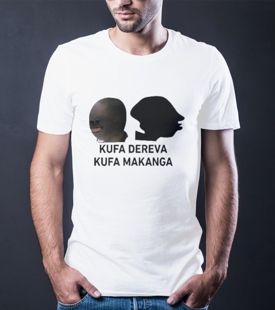 Kufa Dereva Kufa Makanga African Silhouette Humor T-Shirt