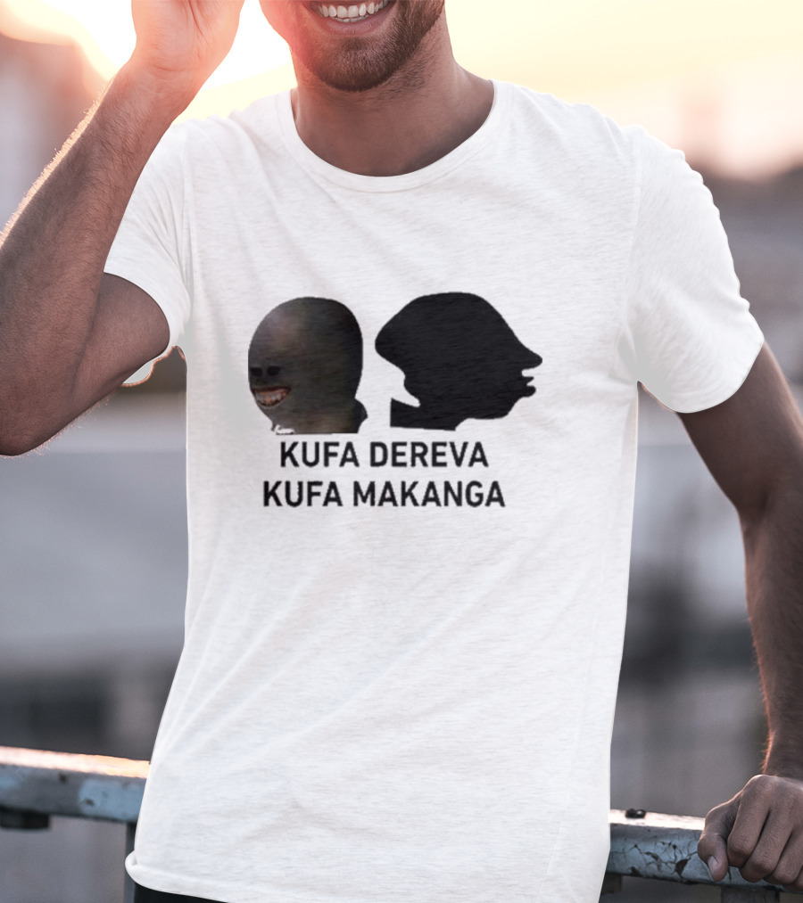Kufa Dereva Kufa Makanga African Silhouette Humor T-Shirt