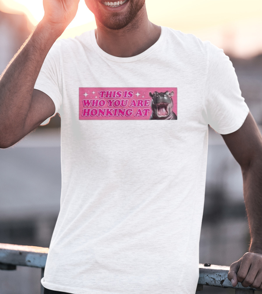This Is Who You Are Honking At Hippo T-Shirt
