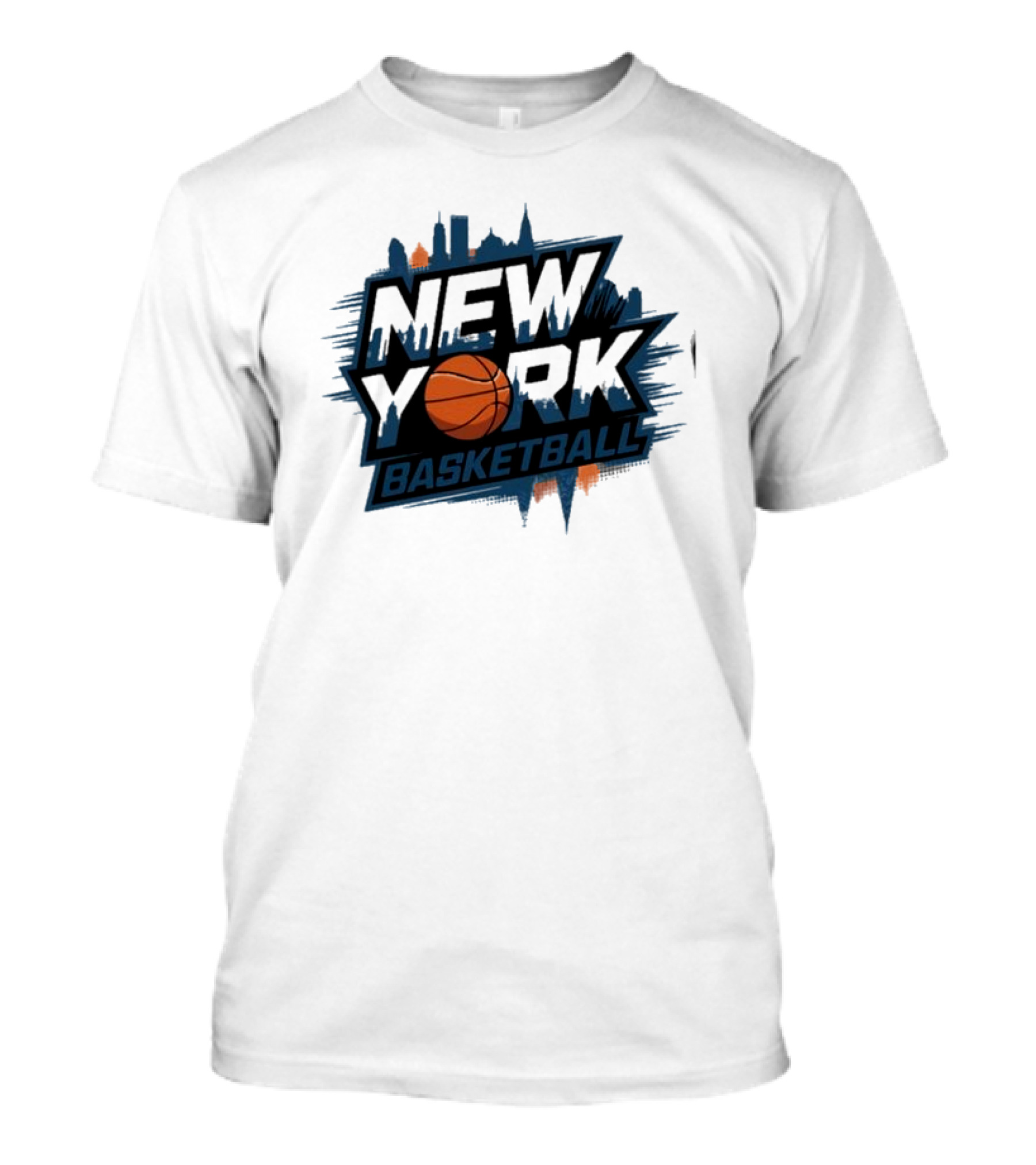 New York City Skyline Basketball T-Shirt