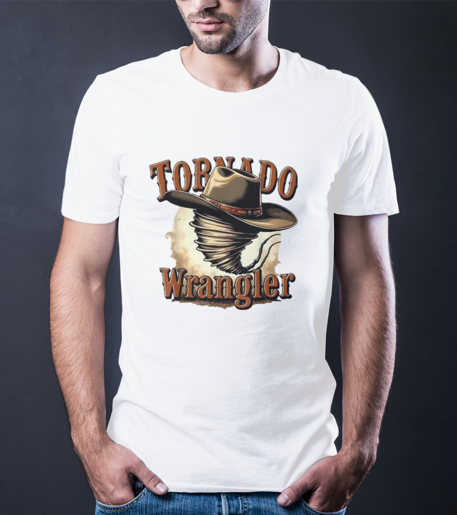 Tornado Wrangler Cowboy Hat Twister T-Shirt