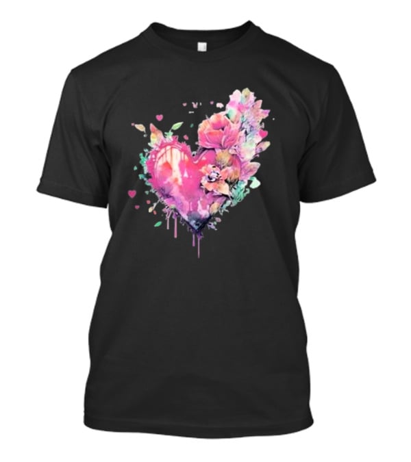 Alexander Stewart Bleeding Heart Floral T-Shirt