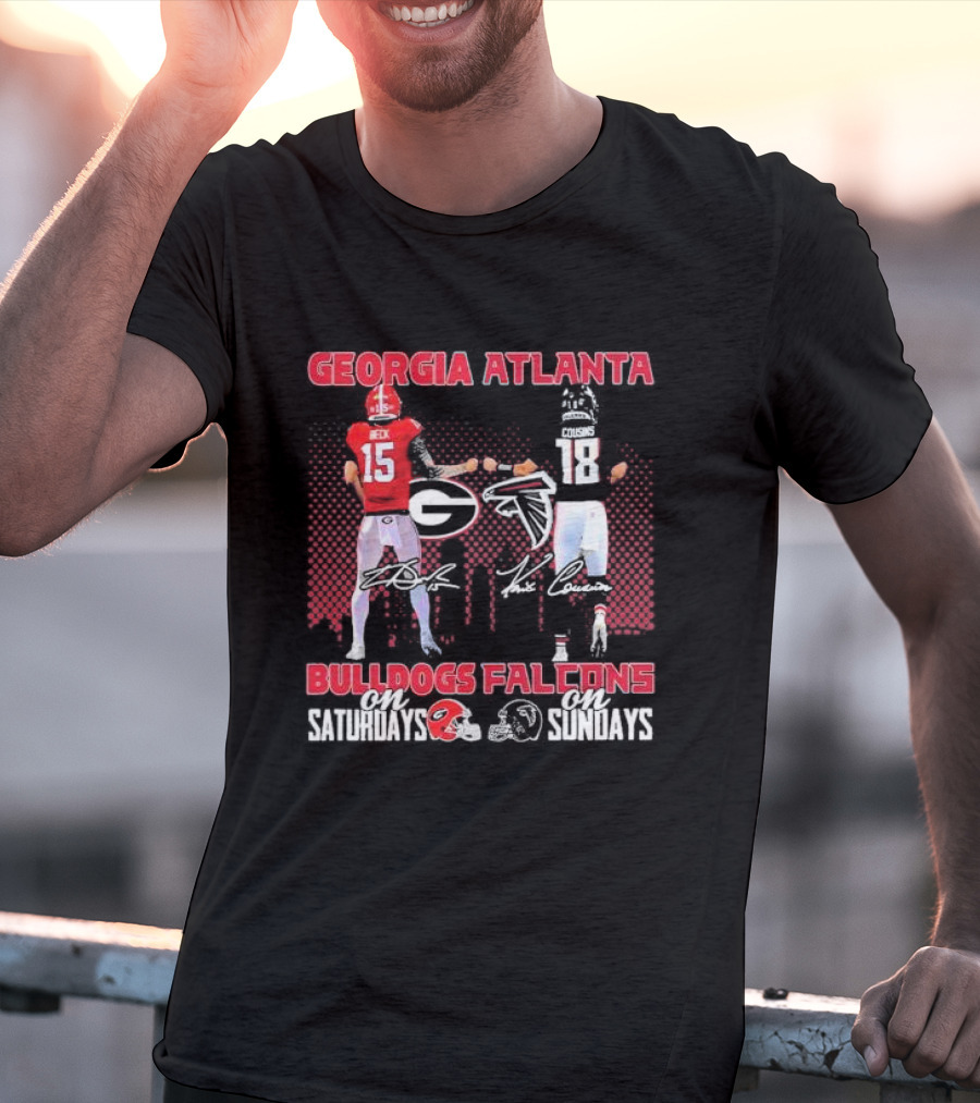Georgia Atlanta Bulldogs Beck Falcons Cousins Saturdays Sundays T-Shirt
