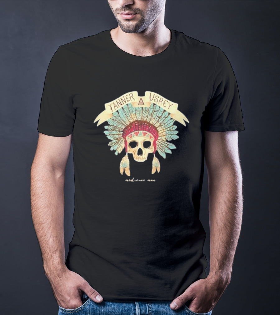 Tanner Usrey Skull Headdress Medicine Man T-Shirt