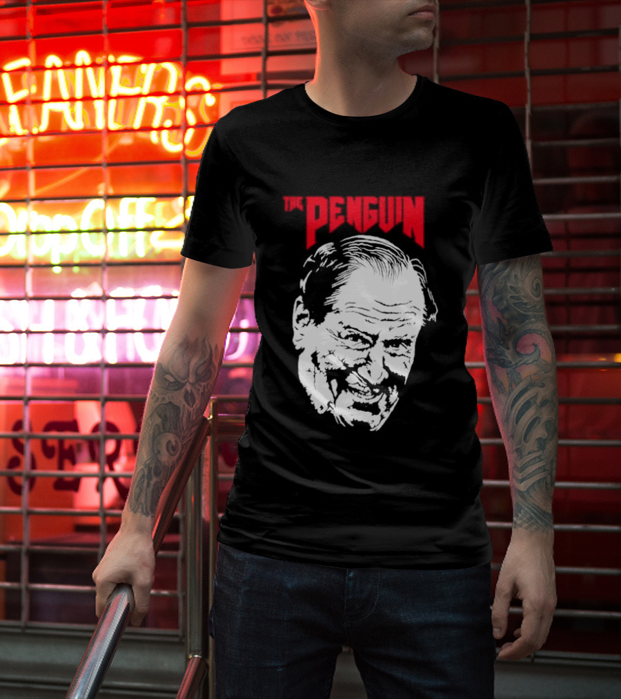 The Penguin Colin Farrell Boss Villainous Grin T-Shirt