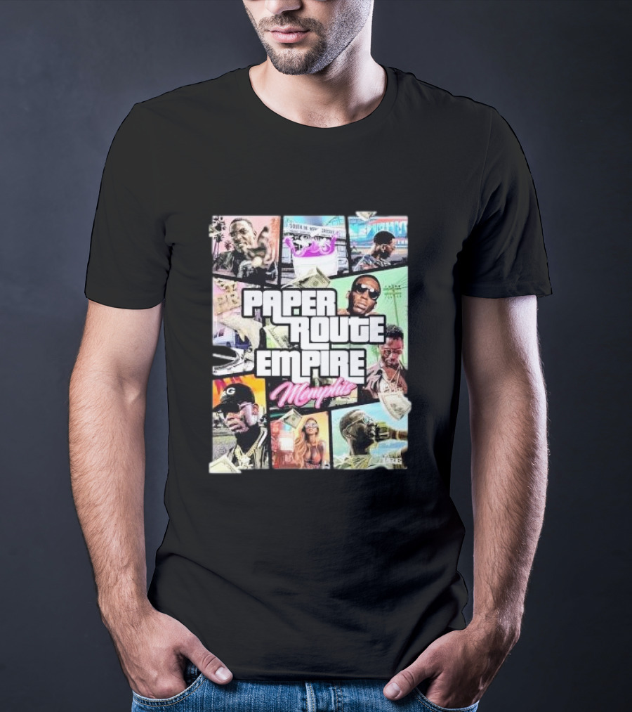 Young Dolph Paper Route Empire Memphis GTA T-Shirt