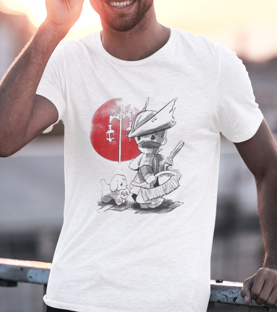 Consciousness Is A Lake Herry Johnson Hunter And Dog In Red Circle With Lanterns T-Shirt