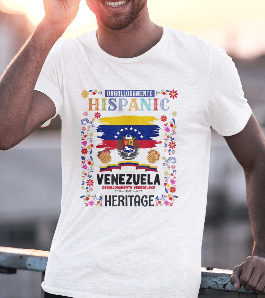 Orgullosamente Hispanic Venezuela Heritage Orgullosamente Venezolano Kids Outfit Idea T-Shirt