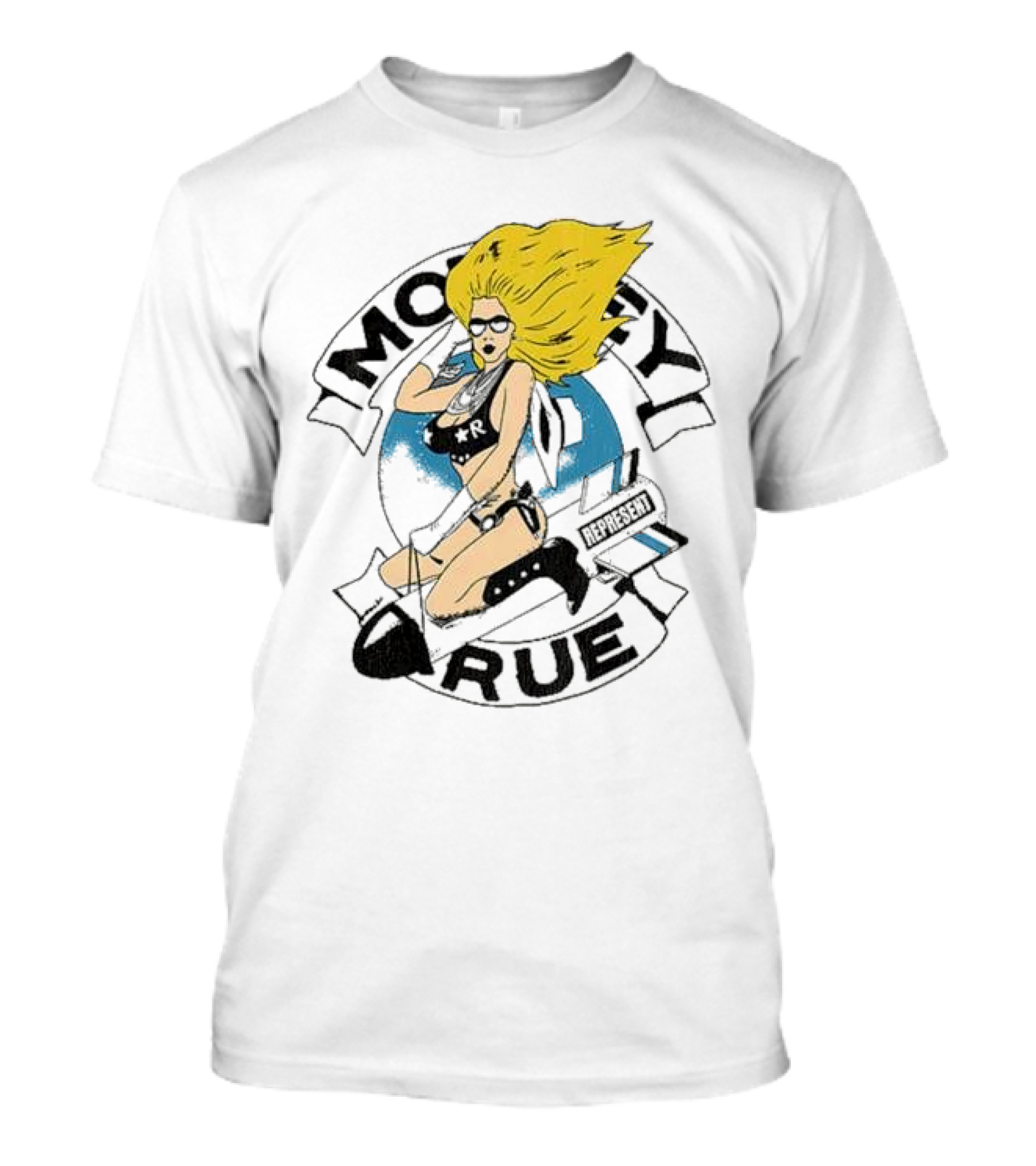 Represent Motley Crue Secret Show Blonde Bombshell Iconic T-Shirt
