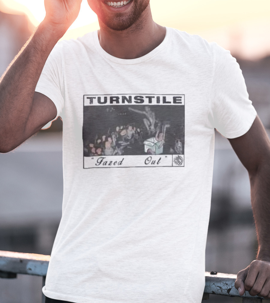 TURNSTILE Fazed Out American Hardcore Punk Band Live Performance Scene T-Shirt
